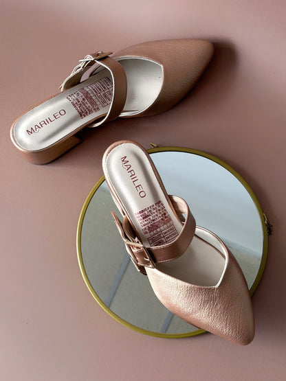 Tacones Litza Oro Rosa