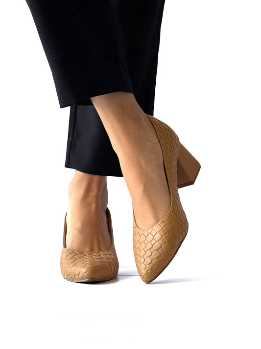 Tacones Ines 5 Camel