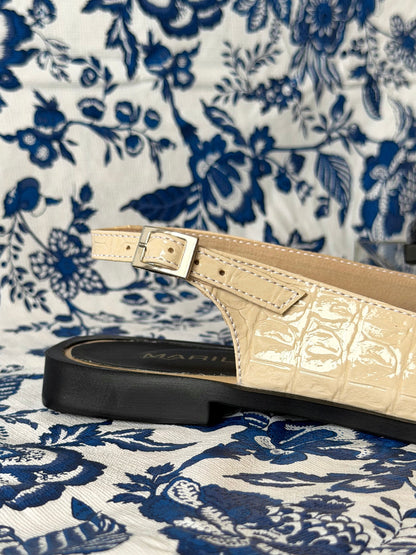 Baletas Salma Beige/Negro