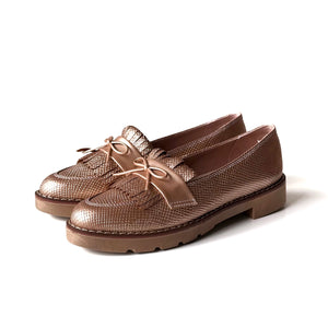 Mocasines Mila Oro Rosa