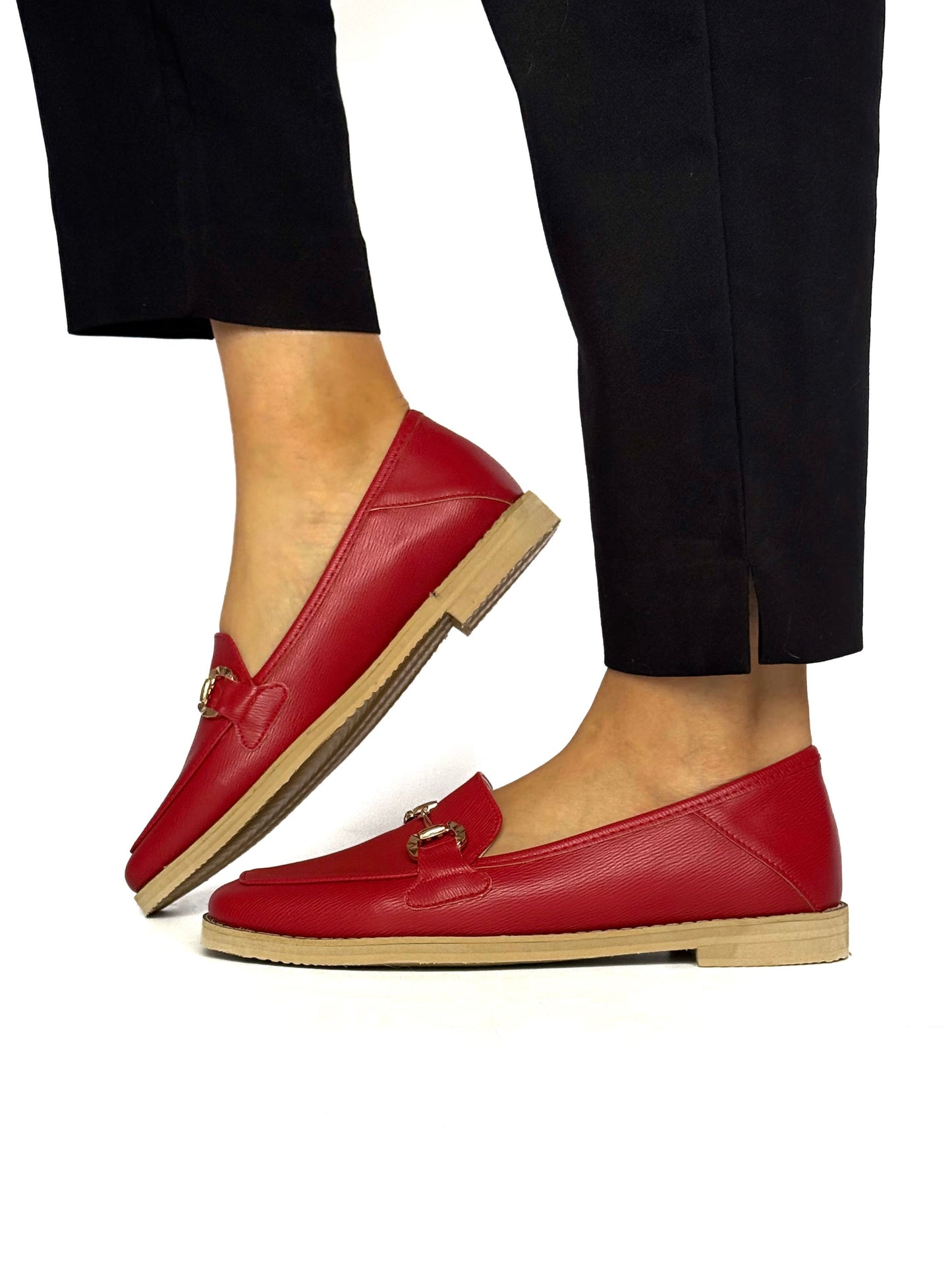 Mocasines Nina Rojo