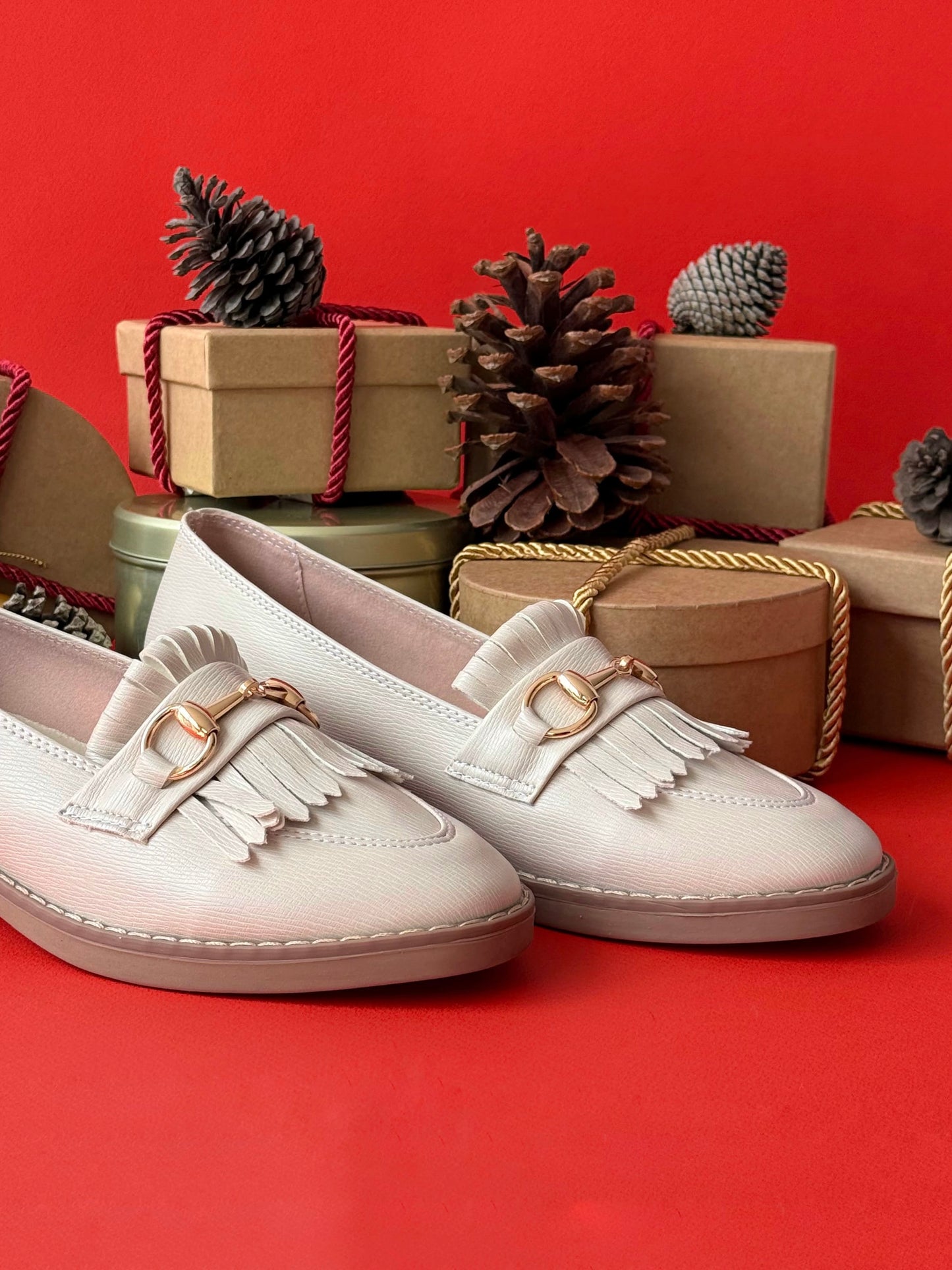 Mocasines Adel Blanco Hueso