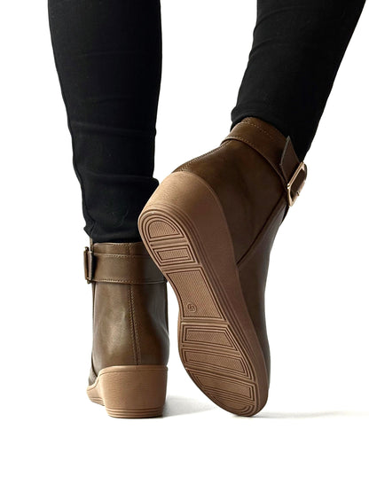 Botines Taw Almendra