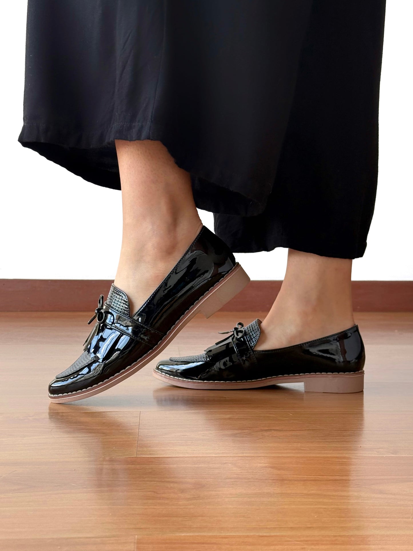 Mocasines Mary Negro