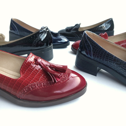 Mocasines Vina Rojo